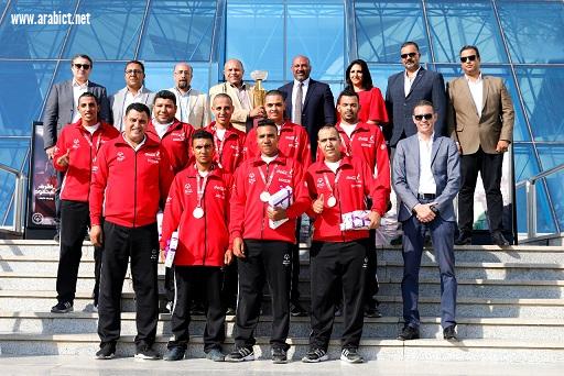  WE تُكرَِم أبطال مصر الفائزين بكأس بطولة الأولمبياد الخاص الدولية لكرة القدم