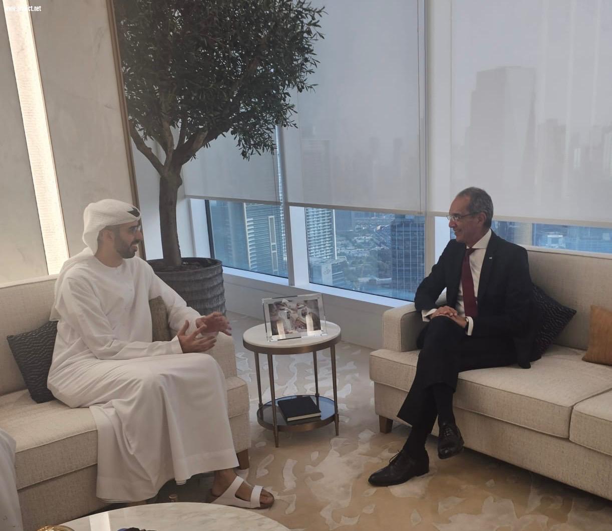  الدكتور عمرو طلعت يبحث مع وزير الدولة للذكاء الاصطناعى  الإماراتى تعزيز التعاون المشترك  ويعقد لقاءات ثنائية مع وزراء من ماليزيا وإندونيسيا وكازاخستان